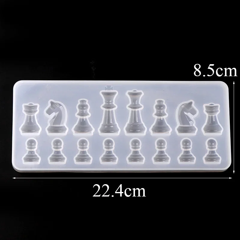 Silicone Mold For Resin International Chess Shape Silicone uv Resin DIY Clay Epoxy Pendant Molds For Jewelry silicone mold