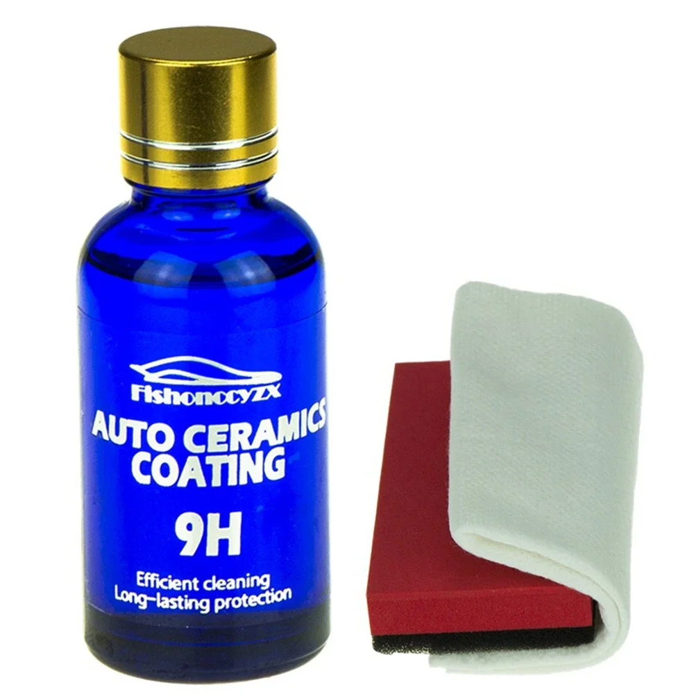 9H Car Hydrophobic Glass Coating Liquid Ceramic Coat Motocycle Paint Care Anti-scratch Auto Detailing Glasscoat Car Care Polish auto paint coating spray