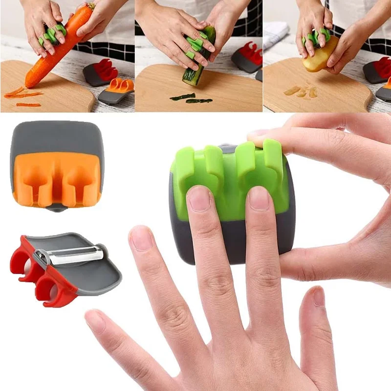 

New Fruit Peeler Stainless Blade Lemon Grapefruit Fruit Slicer Double Fingers Opener Cutter Quickly Stripping Kitchen Gadgets