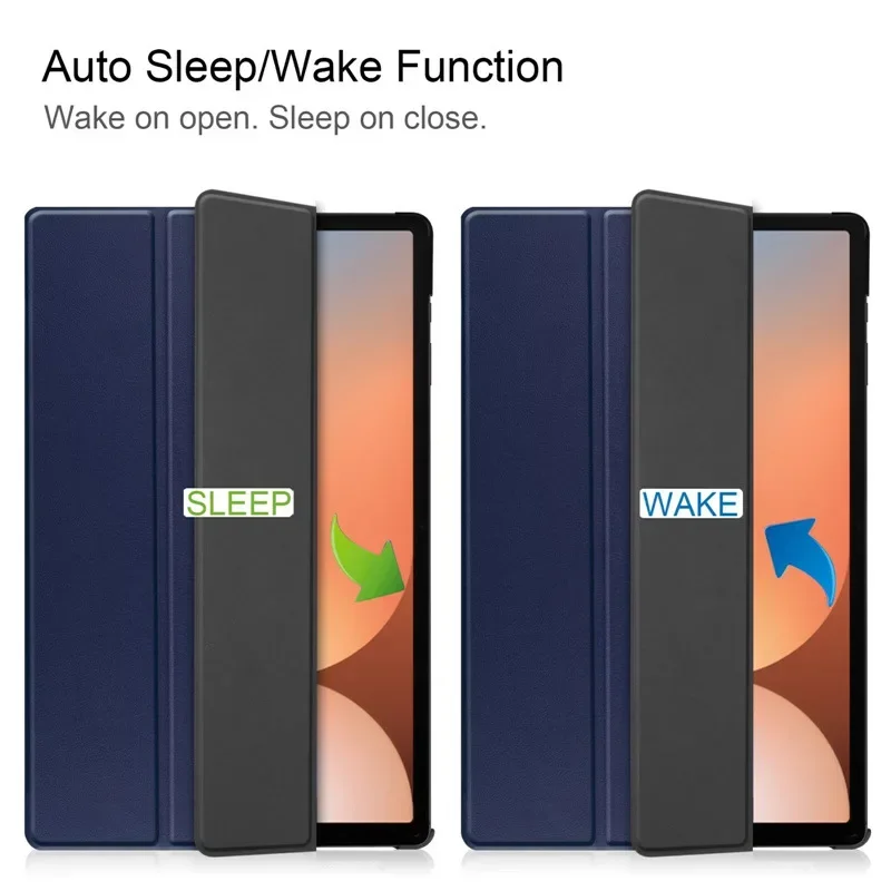Premium Flip Case with Tri-Folding Stand and Magnetic Smart Cover