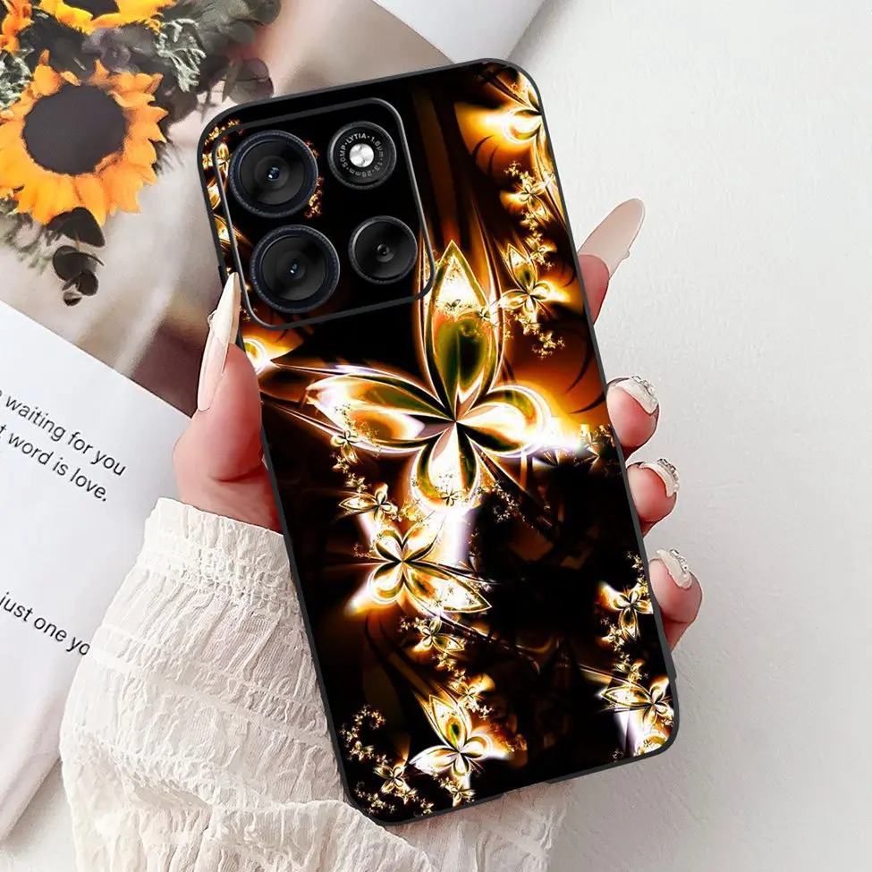 Cute Cartoon Cat & Butterfly Luxury Phone Case – Stylish Protection