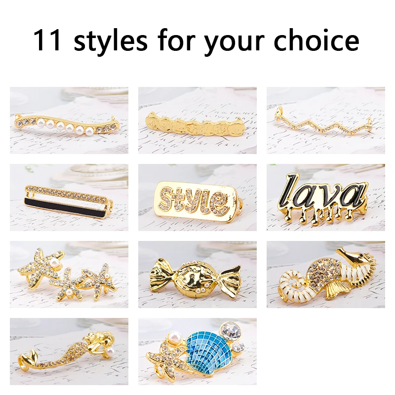 Luxe Schoenveters Voor Sneakers Decoratie Clips Veters Glanzende Steentjes Schoen Charms Faux Jeweled Vintage Schoenveter Decoratieve