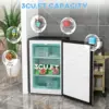 Upright Freezer, 3.0 Cubic Feet Compact Mini Freezer with Reversible Single Door and Adjustable Thermostat, Small freezer for Ho 4