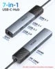 MOKiN USB Hub Docking Station Laptop Hub Adapter with 4K60Hz HDMI 10Gbps USB3.1 1000Mbps Ethernet 100W PD3.0 for Macbook Pro/Air 2