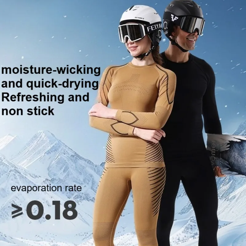 Thermal Underwear Set Men Women Quick Dry Ski Base Layer for Winter Sports