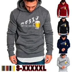 Friday Beer Print Men's Hoodies Funny Graphic Print Shirts Women Men Pullovers Streetwear Hooded Sweatshirts