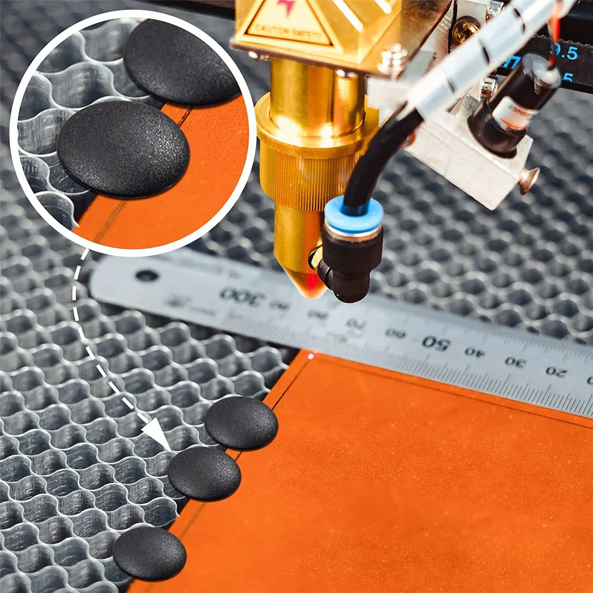 Honeycomb Pins 100 Pcs 7.5-8 mm Honeycomb laser-Bed Hold Down Fixing Needle laser-Engraver Accessories