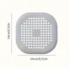 Square Silicone Floor Drain Sticker Bathroom Sewer Hair Filter Drain Cover Home Bathroom Floor Drain Mat Hair Stoppers 5