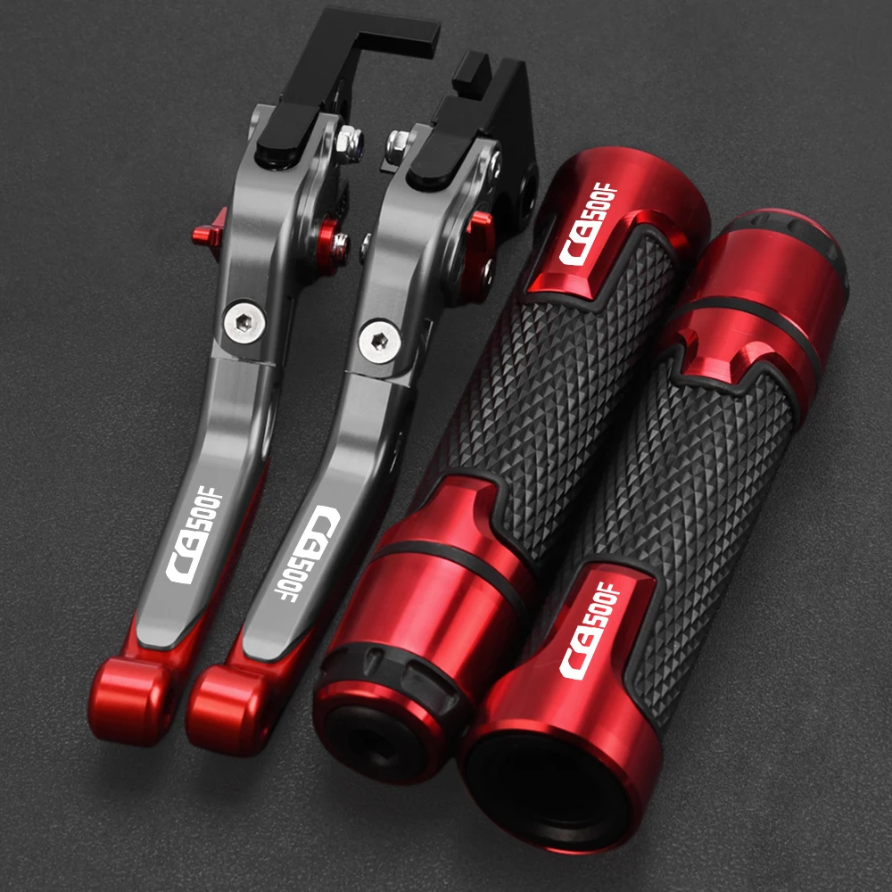 

FOR HONDA CB500F CB 500F 2013-2018 2017 2016 2015 Motorcycle Aluminum Adjustable Brake Clutch Levers Handlebar Hand Grips Ends