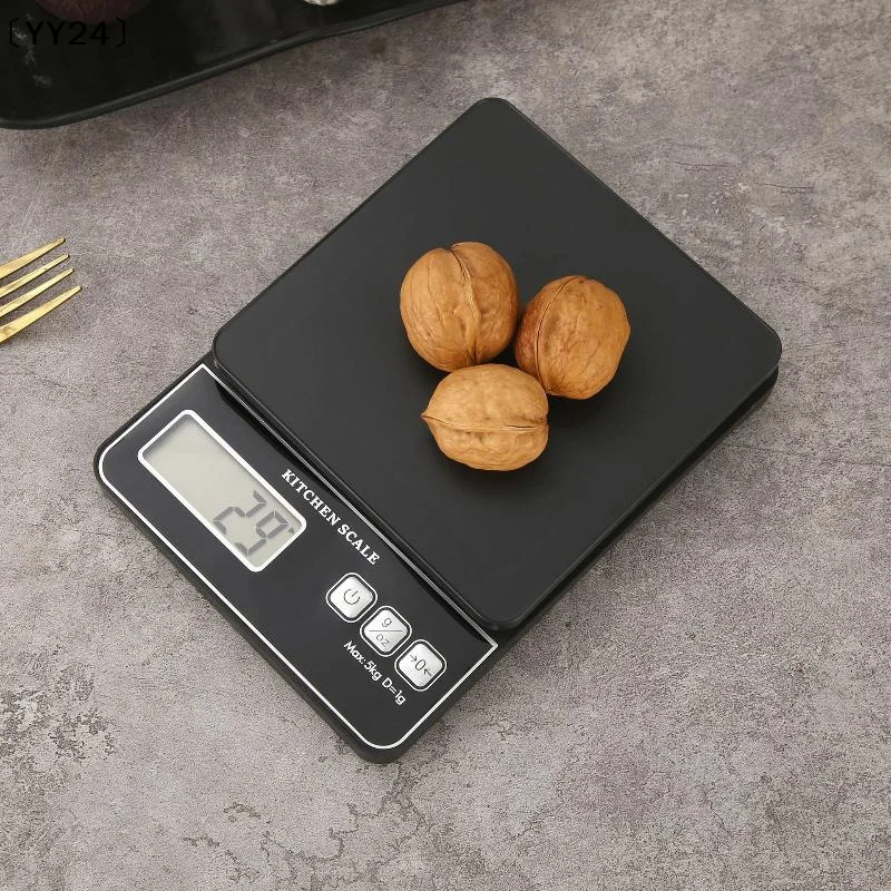 Compact Precision Electronic Kitchen Scale with LCD Display