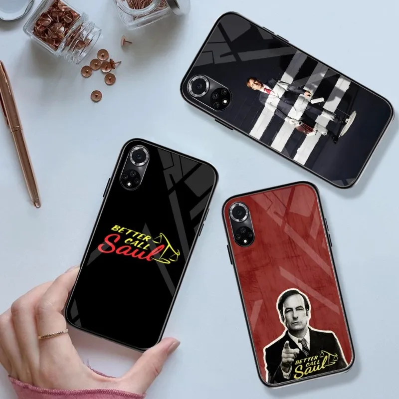 Better Call Saulo Phone Case Vetro Temperato Per Huawei P 40 30 20 10 Pro Plus P50 P9 P Smart 2019 2021 P Plus Smart Z