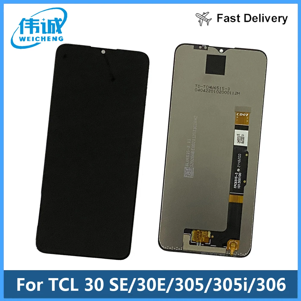 

Original Tested LCD For TCL 30E 30SE 30 SE 305 306 6102 6102A 6102D 6102H 6165 6127 6127A LCD Screen Display Touch Digitizer