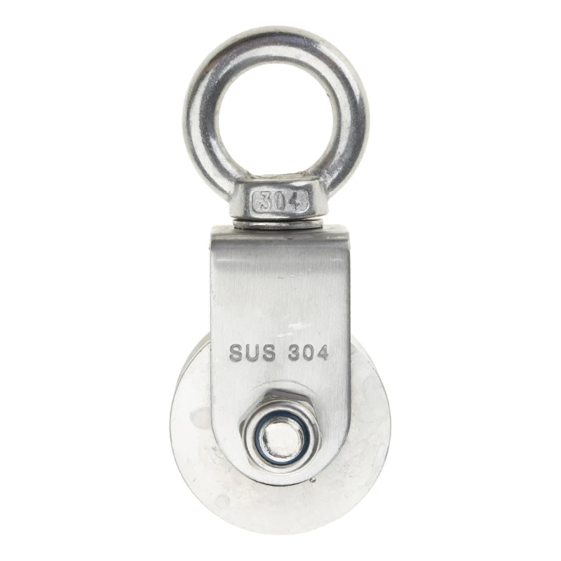 Swivel Pulley Silent 304 Stainless Steel Duplex Bearing Swivel Pulleys Roller 3