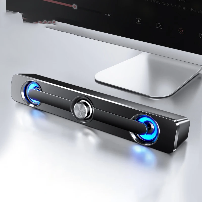 Portable USB Speaker Soundbar with Enhanced Bass