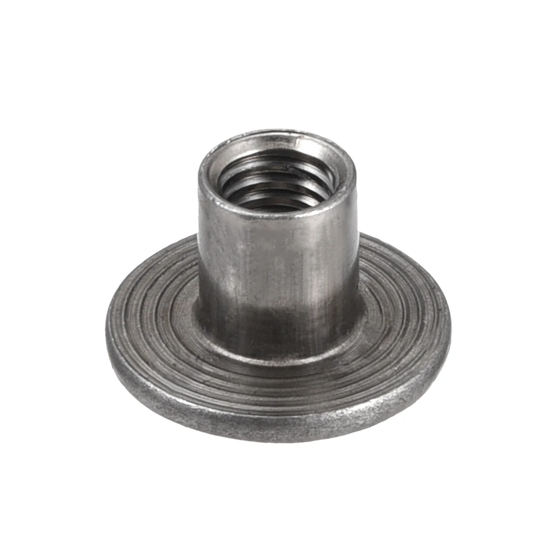 Aço Carbono Tee Porca T-porca Montagem Hardware Encaixe Fastener Através do Furo Flange Insert Rosca Fêmea M6x17.5×1.4 mm 30 Pcs