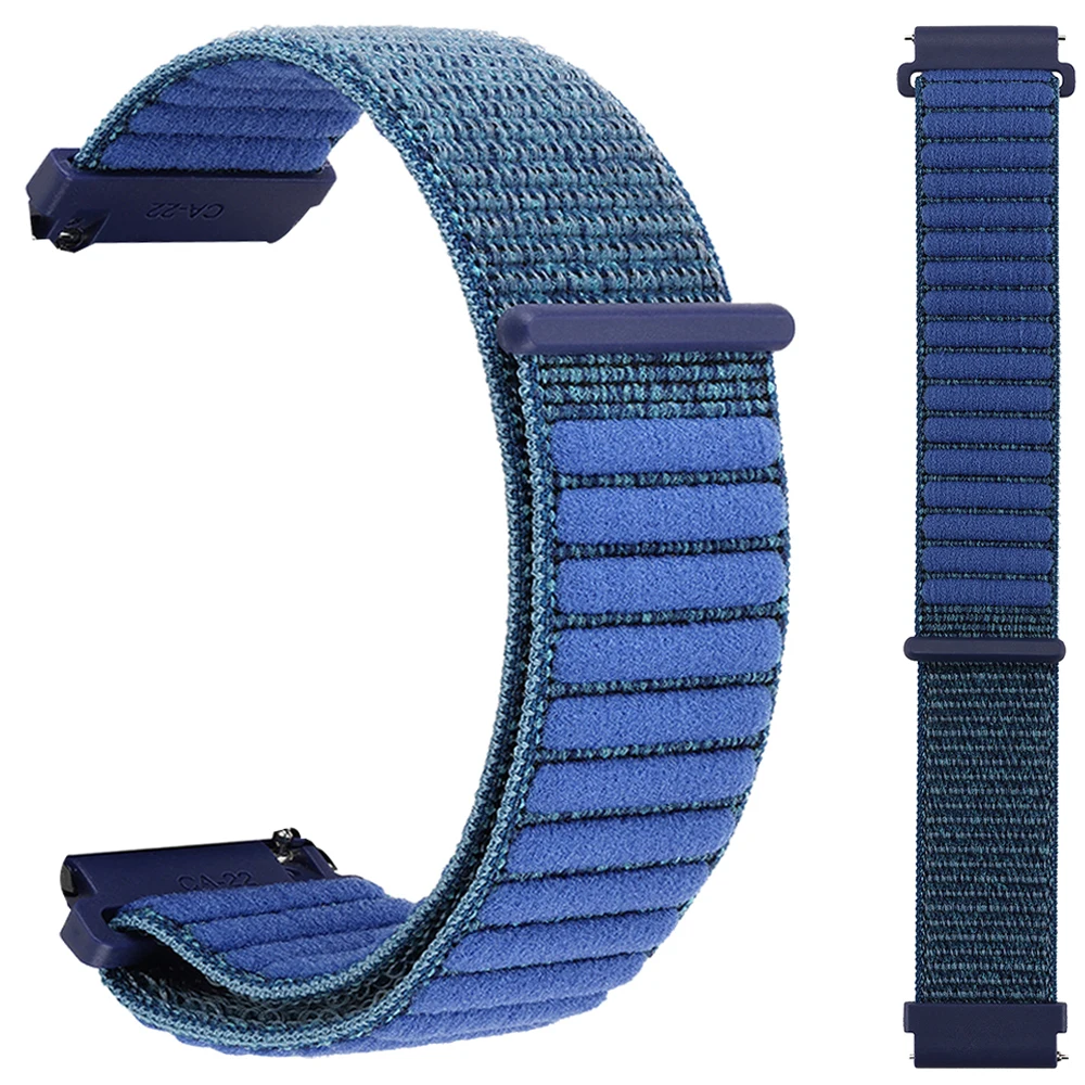 Versatile Nylon Watch Strap - 20mm/22mm, Breathable Loop Bracelet