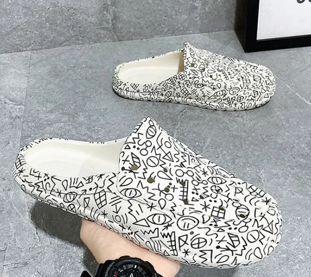 Men's Casual Beach Slides - Comfortable Eva Flat Slippers_voghion.com