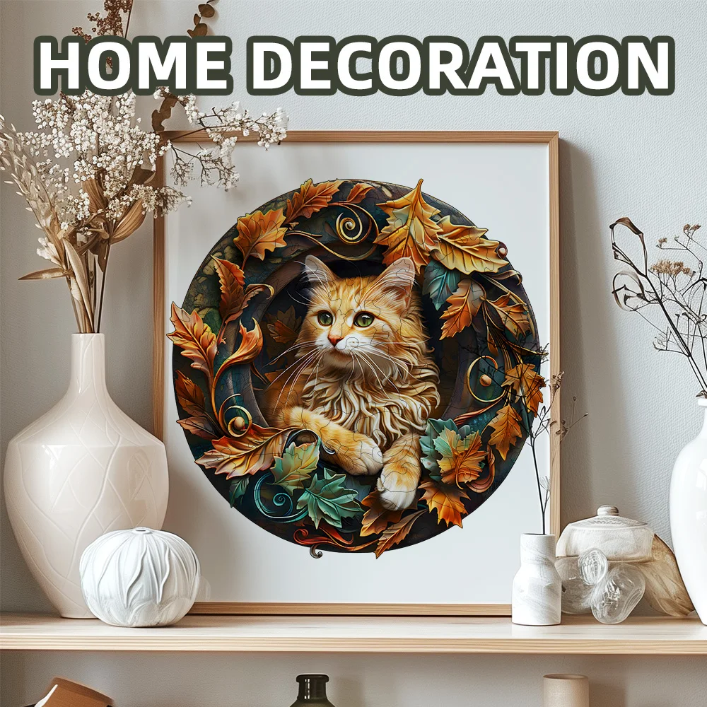Wooden jigsaw puzzles jigsaw puzzles wooden puzzle toys educational puzzles a unique adult stress relief gift irregular animal shaped wooden puzzle decorative art painting tabletop game magic puzzle