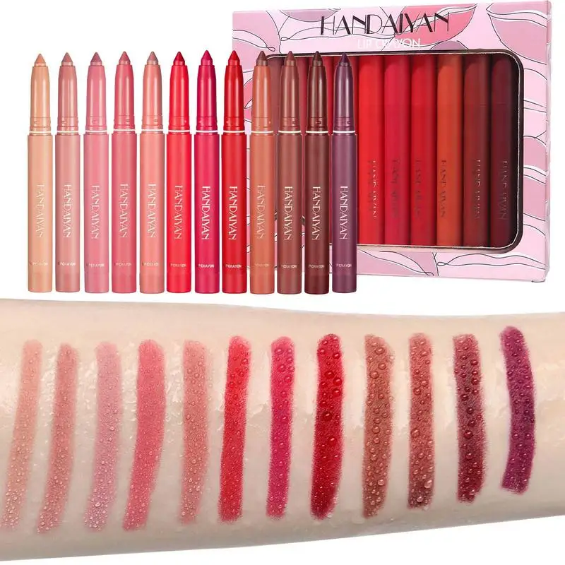 

12colors/lot Professional Waterproof Long-lasting Lip Liner Pencil Set Sexy Lipliner Pen Lips Cosmetic Kit Lip Makeup Tools