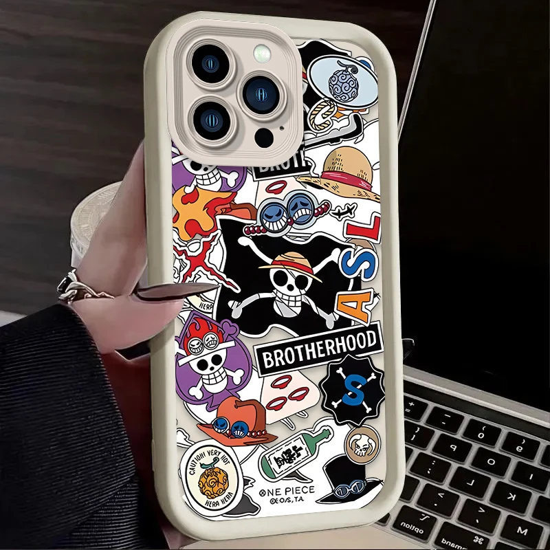 thumbnail image 1 of Funda de teléfono con etiqueta de Anime para iPhone, funda de silicona para iPhone mate 15, 14, 13, 12, 11 Pro Max, X, XS, XR, 7, 8 Plus, SE 2020, 1 of 4
