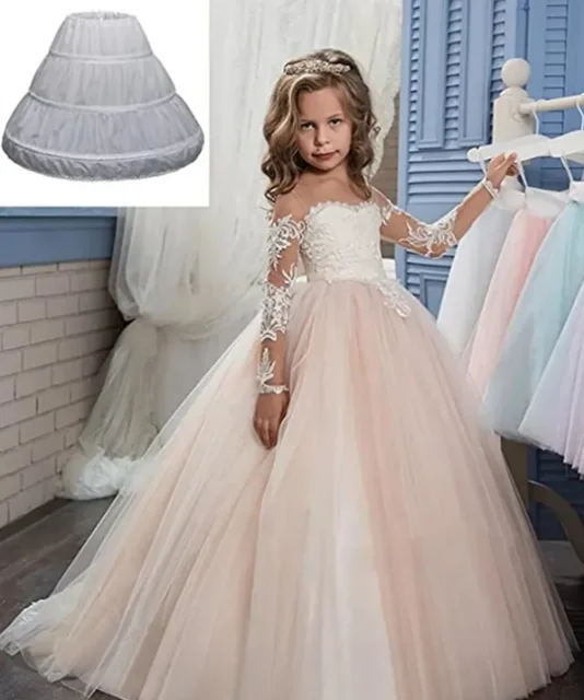 Cancan infantil de 3 aros para festa de casamento: o toque perfeito de volume e elegância 4 Cancan infantil de 3 aros para festa de casamento