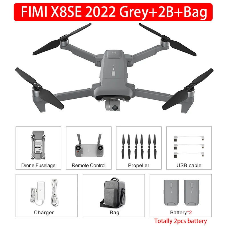 best drone with camera FIMI X8 SE 2022 Version 10km RC Drone FPV 3-Axis Gimbal 4K Camera HDR Video GPS Helicopter 35mins Flight Quadcopter RTF gps drone Camera Drones