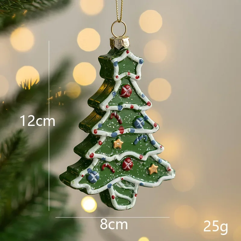 thumbnail image 1 of Bola con forma de árbol de Navidad, colgante decorativo para árbol de Navidad, bolsa de regalo de Navidad, coche, casa, muñeco de nieve, guirnalda, adorno de Año Nuevo, 1 of 5