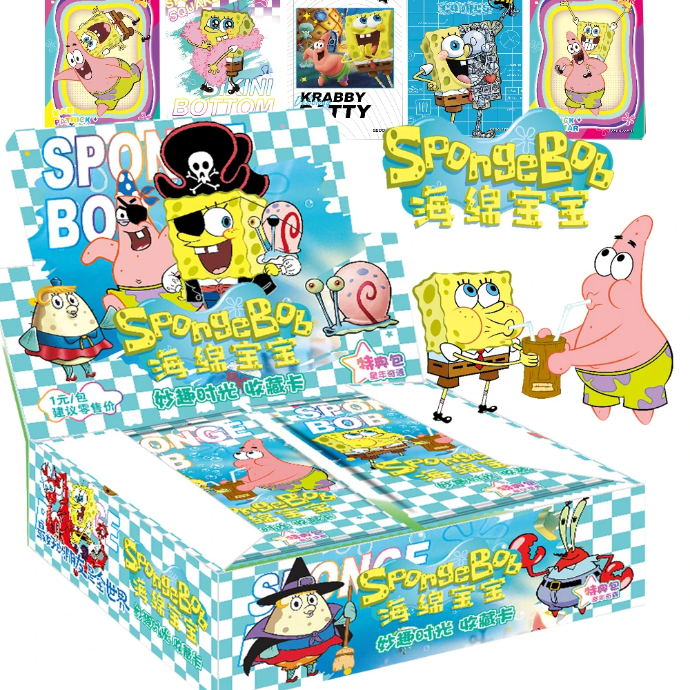 

SpongeBob SquarePants Collection Card Birchburg Friendship Patrick Star Happy Hour Exquisite Character Cards Kid Favorite Gifts