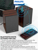 Philips SPA20 Bluetooth Speakers Indoor Portable Wireless Loudspeaker Music Player With Microphone HiFi Stereo Sound Subwoofer - Image 6