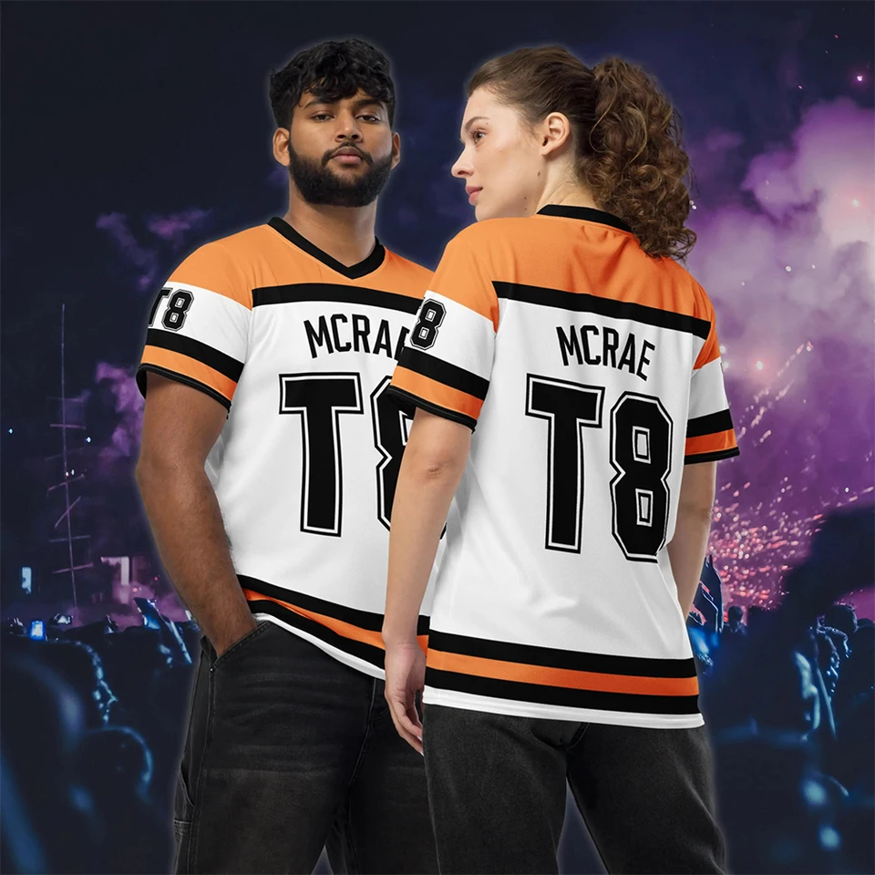 Summer New T8 Tate Mcrae Concert Fan T-Shirt Women's V-Neck