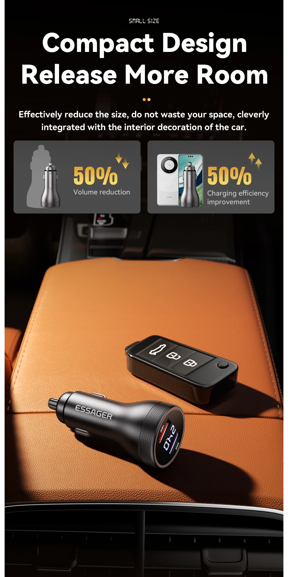 73W USB C Car Charger Quick Charge 4.0 PD3.0 Fast Charging Adapter for iPhone16