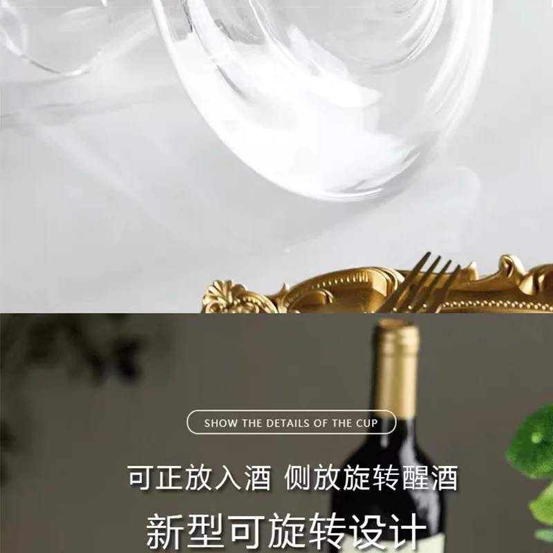 Description Picture 6 of itemHigh Restaurant Red Wine Decanter, Light Luxury Household Wine Dispenser, Restaurant Wine Dispenser, Crystal Wine Storage Bottle