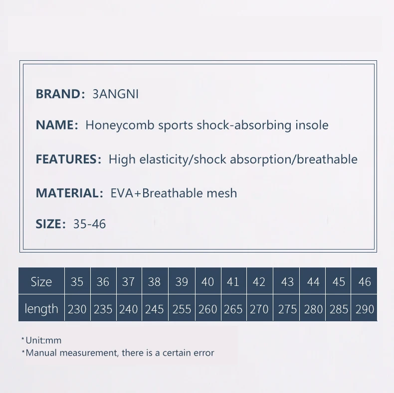 Bangni Memory Foam Insoles Orthopedic Sport Support Insert Woman Men Shoes Feet Soles Pad Orthotic Breathable Running Cushion