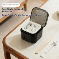 Nouvelle Mini Machine Chauffe-Cire avec Bol en Silicone, Kit d'Épilation Nez et Oreilles, Pot de Fusion de Cire en Grains 1