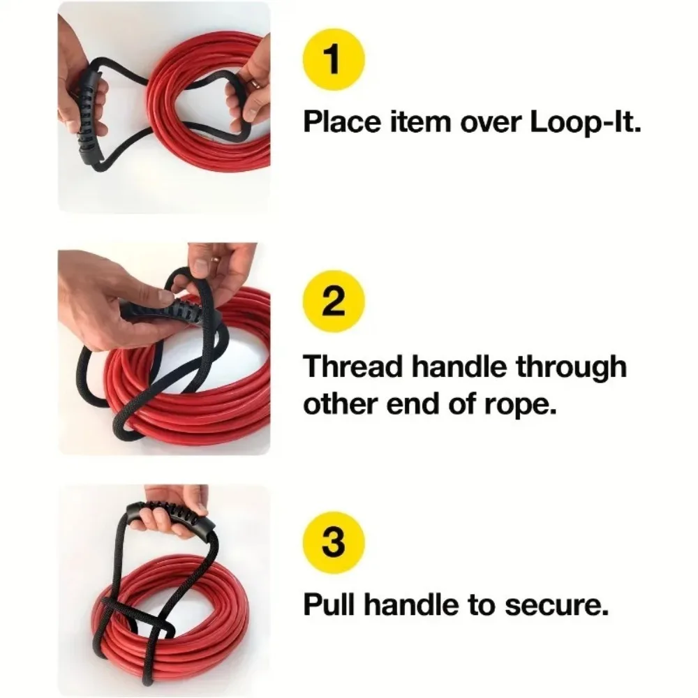 Versatile Storage Strap with Handle Ideal Organizer for Hoses, Cords Multipurpose Home, Garage, Boat, RV Accessory Storage strap