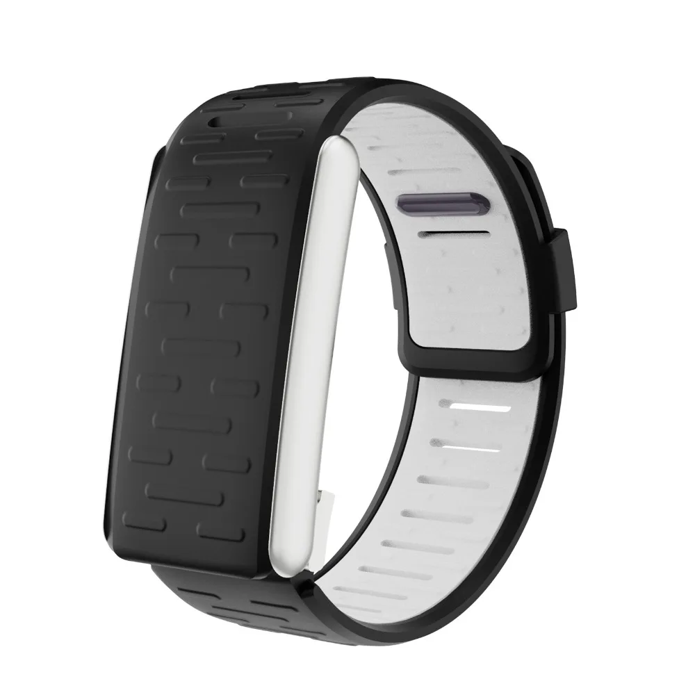Breathable Silicone Sports Wristband - Adjustable Fitness Tracker Strap