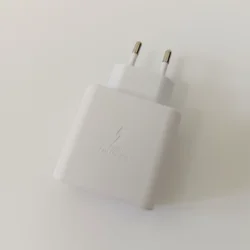 45W Original Samsung Fast Charge Type C Adapter Charger - White - EU Adapter