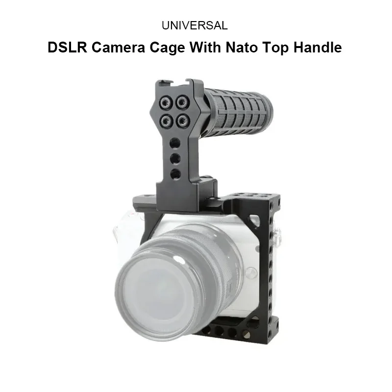 Hdrig Per Sony Camera Cage Con Nato Top Handle Full Basic Cage Frame Per Sony A6000/A6300 /A6400 /A6500 /A6600 Per Canon