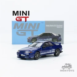 MINI GT 1:64 Nissan Skyline GT-R Top Secret VR32 Metallic Blue Diecast Model Car