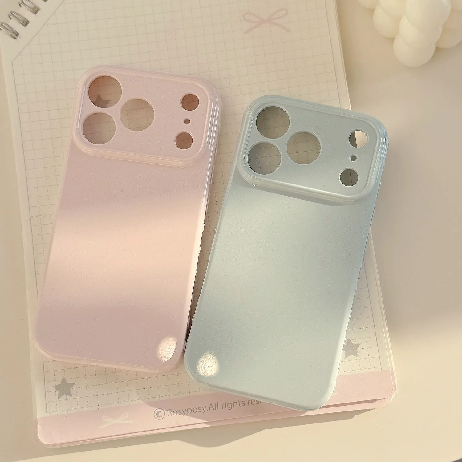 Minimalist Solid Color Soft Phone Case - Macaron Collection