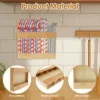 Wooden Straw Holder, Tumbler Straw Wall Mounted Organizer, Cupboard Drinking Straw Rack Storage 4