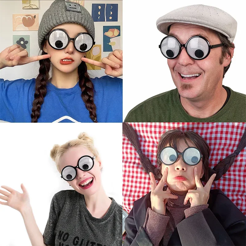 Creative Cute Round Frame Funny Birthday Party Glasses Cosplay Festival Entertainment Game Costume Props cosplay glasses game cosplay props