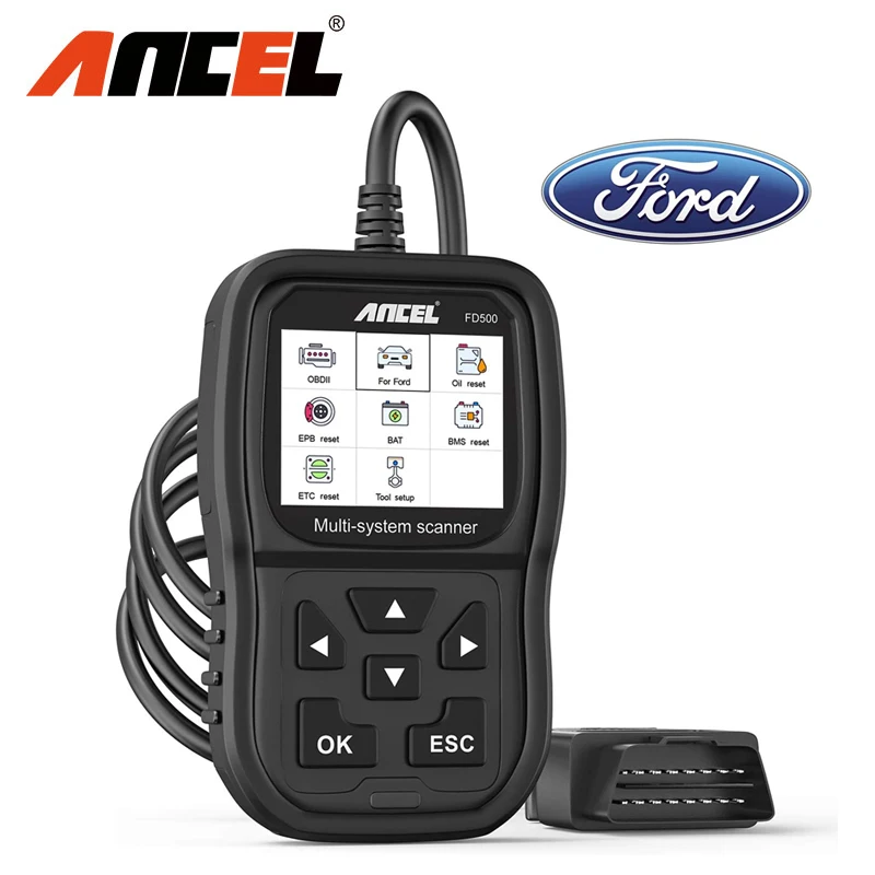 Ancel Full System Obd2 Scanner Tool For Ford Lincoln Engine Abs Srs