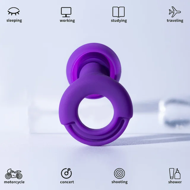 Loop Quiet Ear Plugs for Noise Reduction for Sleeping Silicone Ear Plugs for Swimming Motorbike Noise Filtering Ear Plugs 2