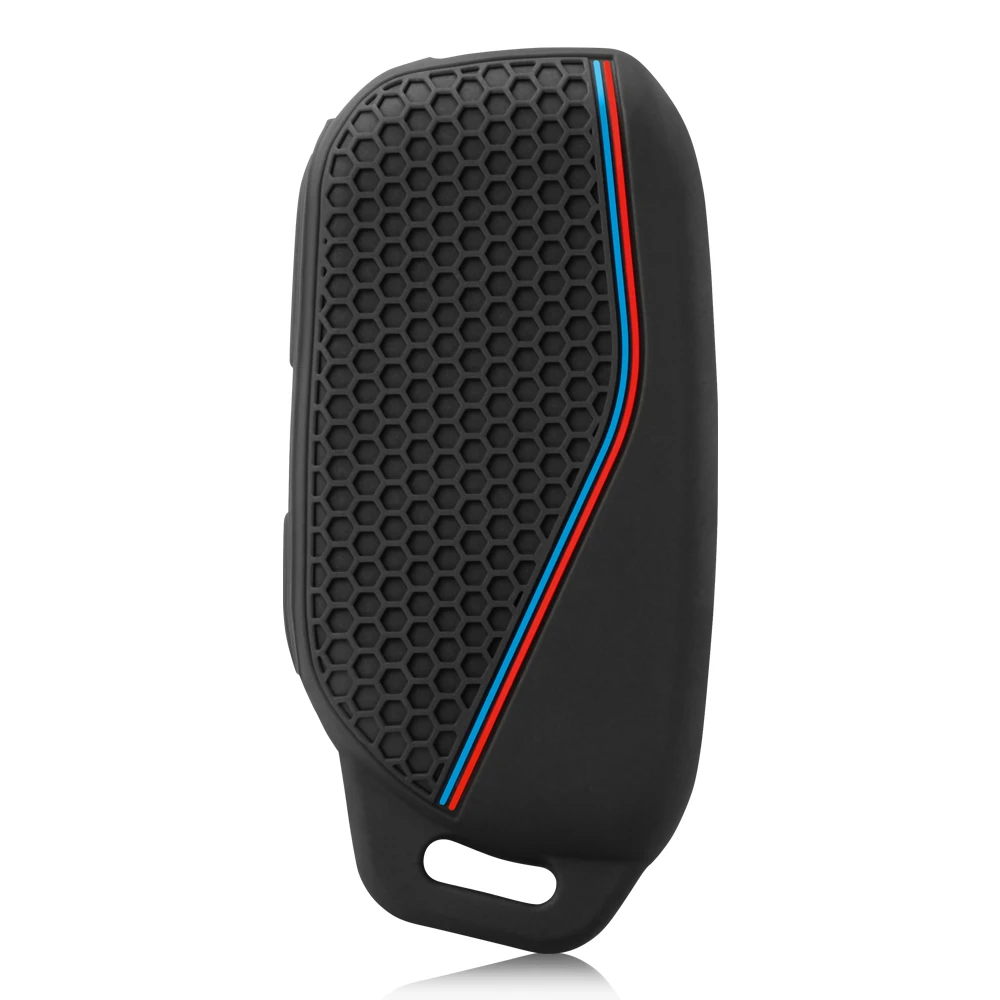 Premium Silicone Car Remote Key Case Cover - Luxurious Alcantara Finish