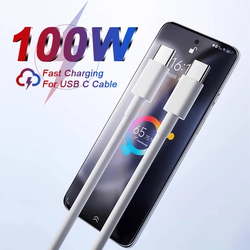High-Speed 100W USB-C Charging Cable - Universal PD Fast Charge Accessory