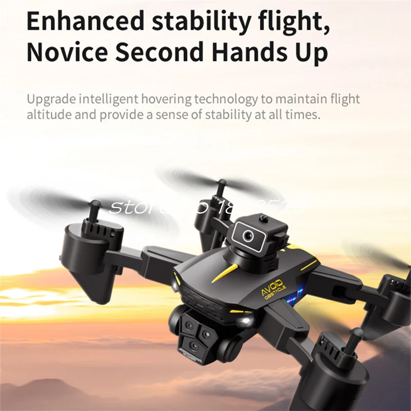 8K 3 카메라 광학 흐름 호버 WIFI FPV RC 드론 Quadcopter 2.4G 스마트 장애물 중력 센서 App 라디오 제어 드론 방지