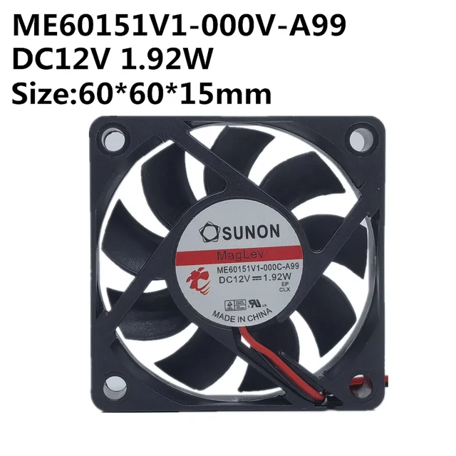 original ME60151V1-000C-A99 12V 1.92W 6015 6CM chassis power fan