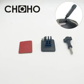 Per accessori Gopro Base curva Supporto per casco Testa da equitazione Vlog + Adesivo per Go Pro hero DJI OSMO Action4 Camera Insta360 X3