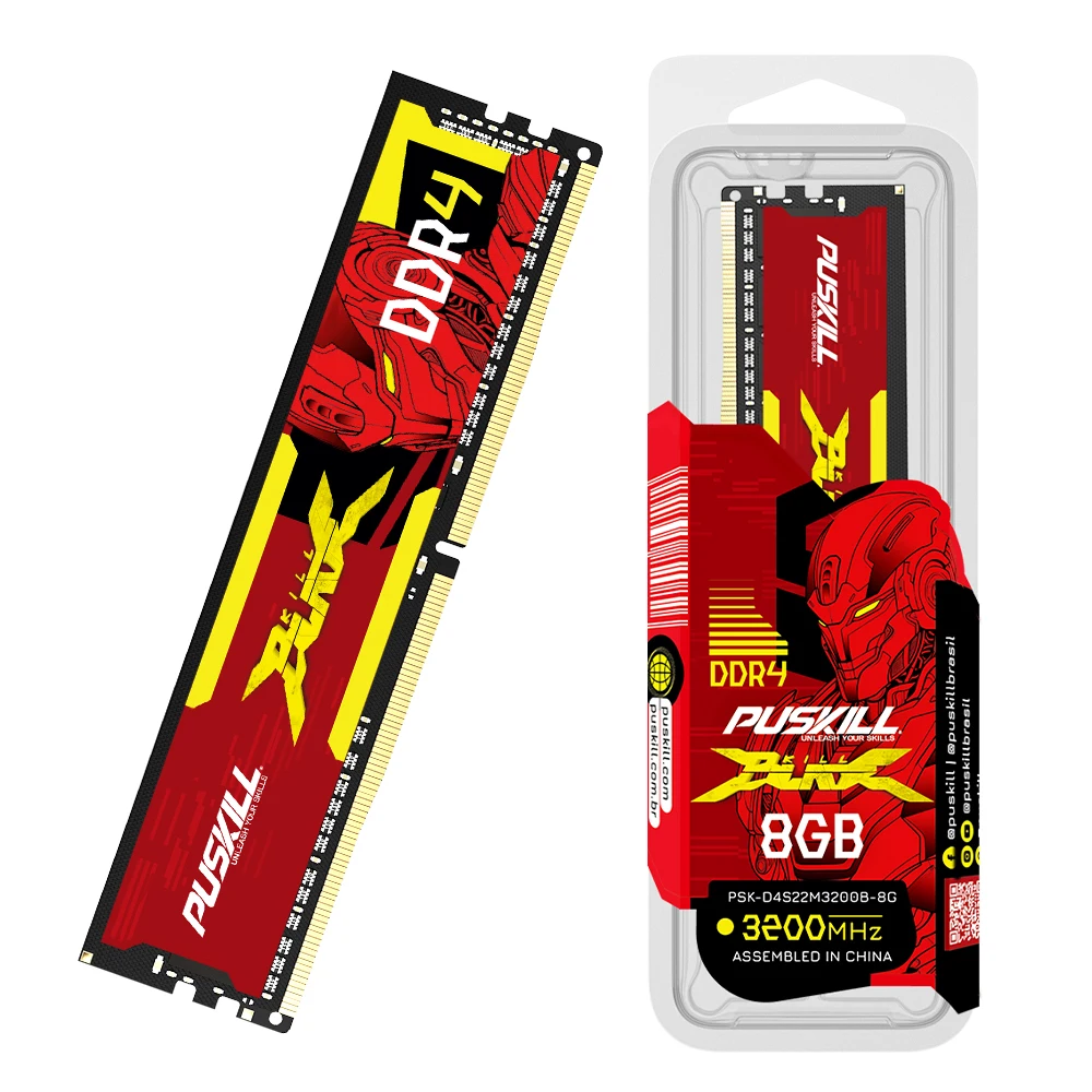 PUSKILL Killblade DDR4 32gb 16gb 8gb RAM 1.2V 3200mhz